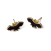 001-22. Golden Bat Stud Earrings