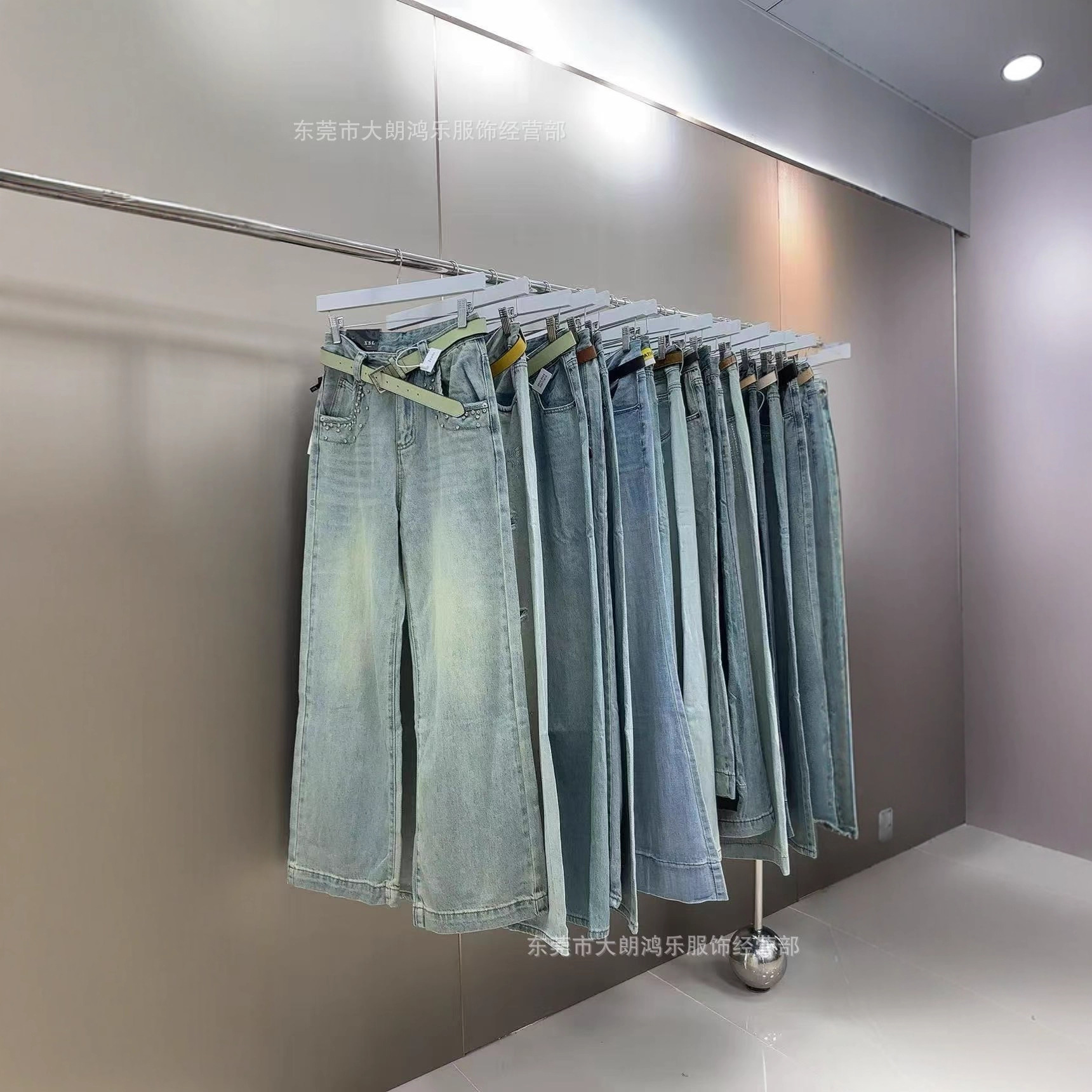 Cargo Jeans Heavyweight American Retro Trendy Denim Pants Women's Loose Trendy Brand African Cross-Border Hot Item