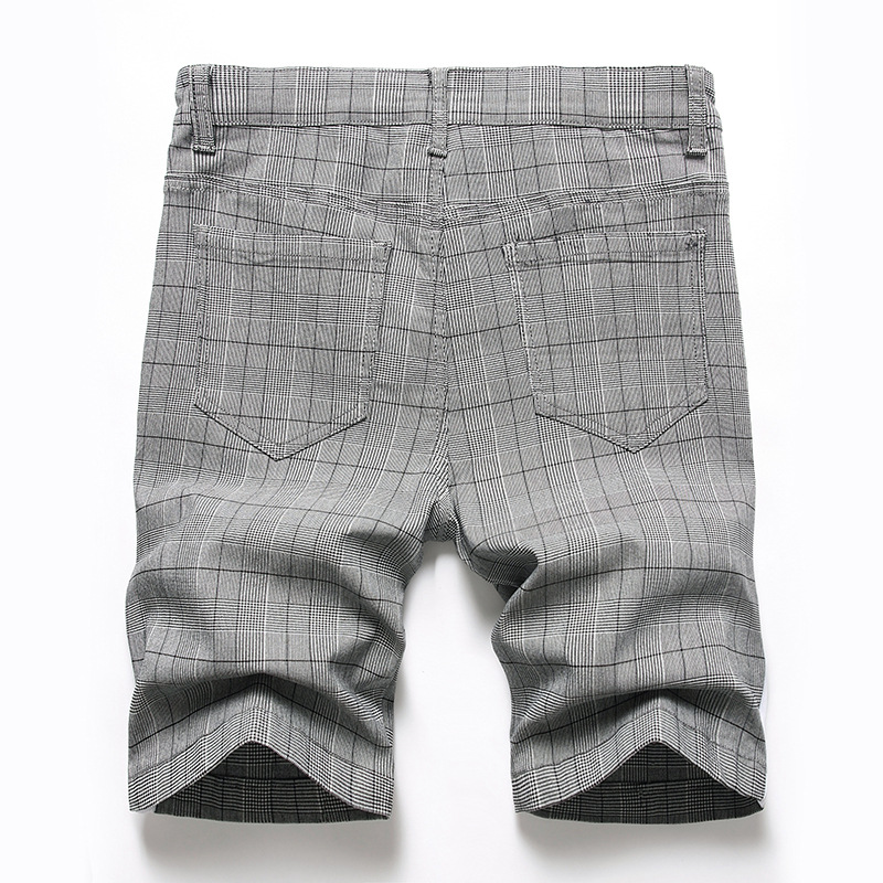 Pantaloncini jeans uomo distressed taglio dritto casual vintage_voghion.com