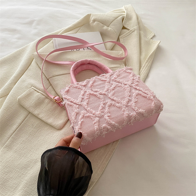 Bolso de moda de moda de Internet para mujeres 2024 nuevo estilo de moda de verano bolso de hombro portátil de mujer bolso de mochila jeans versátil