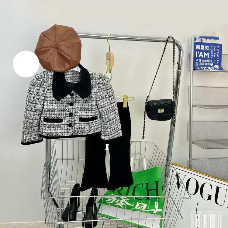 Осенний пиджак, корейский стиль, Chanel стиль, западный стиль