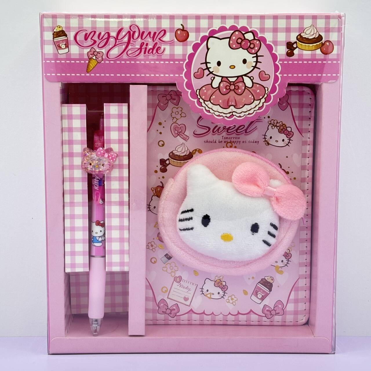 Sanrio PU cuaderno de mano estudiantes LABUBU comercio exterior artesanal en el viento conjunto de cajas de regalo de chicas del 1 de junio