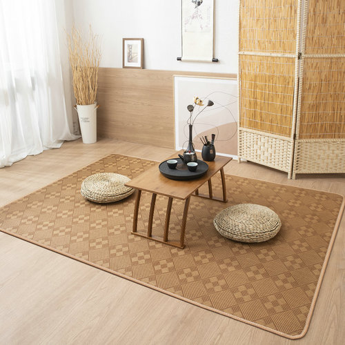Summer home living room floor bedroom bed bed washable printed mats student dormitory floor bed rattan mats