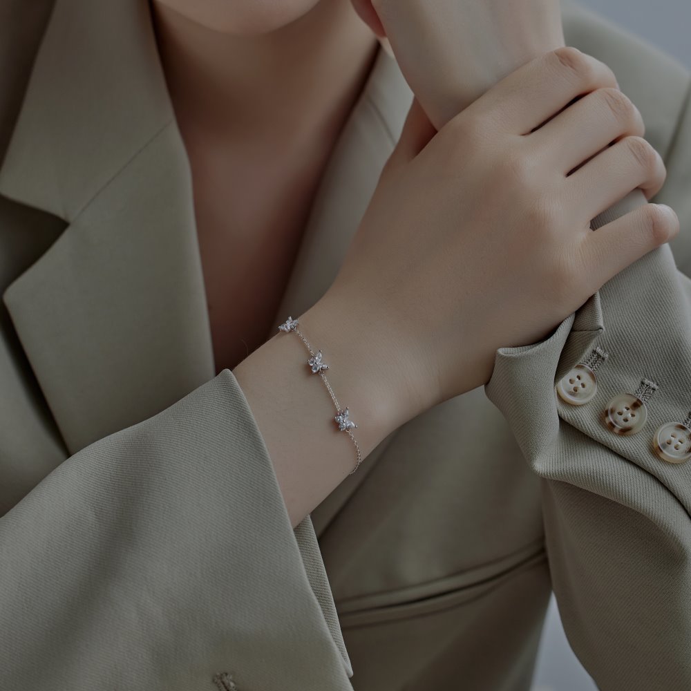 cable chain Chain Type 925 Sterling Silver Cable Chain Bracelets Elegant