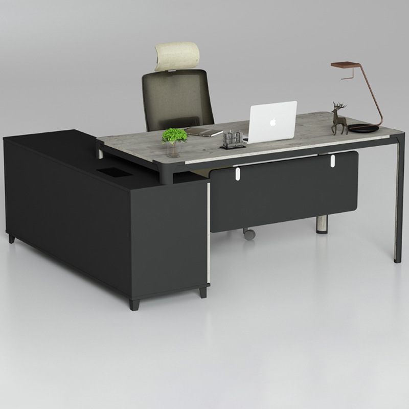 Boss Table Simple Modern Executive Desk President Manager Table Supervisor Single Executive Office Table and Chair Combination