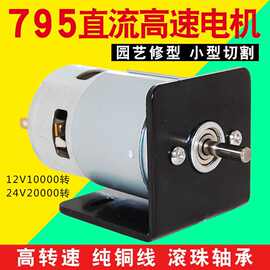 775直流电机高速达12V24V大功率大扭矩双滚珠轴承795电机马达工厂