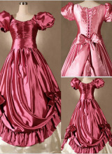 哥特式洛丽塔洛丽塔文艺复兴时期泡泡袖连衣裙 复古宫廷洋装