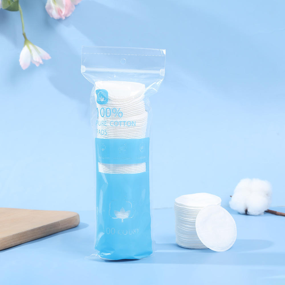 Amazon algodón de maquillaje plano desechable, algodón de maquillaje redondo, algodón de maquillaje húmedo especial para la piel sin flocos