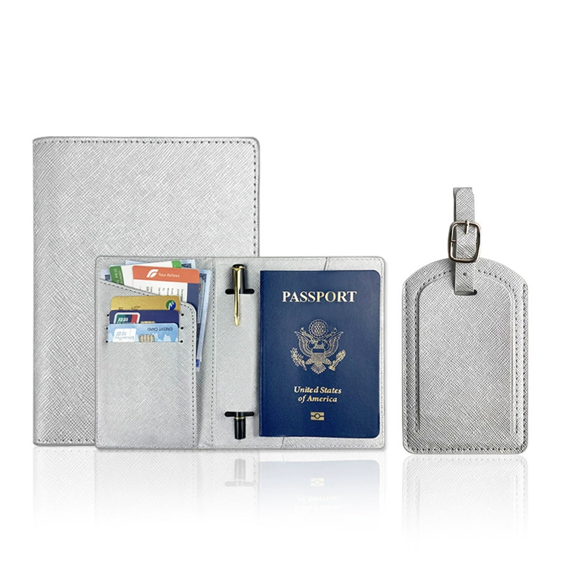 (Cross-border trading), protective passport case, polyurethane luggage tag, set