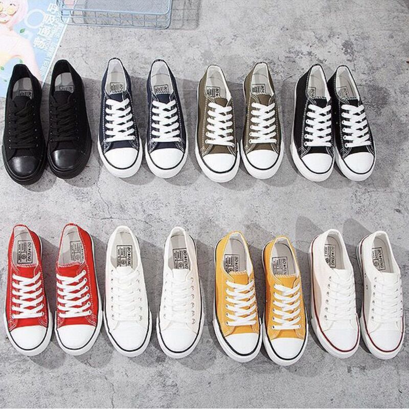 Canvas Shoes 2025 Spring New Ins Trendy Versatile Sneakers Low-Top Men's and Women's Breathable Casual Cloth Shoes Small White Shoes