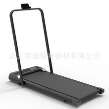 跨境外贸家用健身器材静音折叠跑步机带扶手平板小型走步机多功能