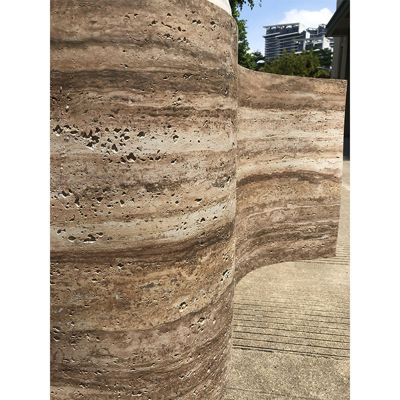 piedra de agujero suave impresa 3D piedra de agujero piedra de porcelana suave piedra flexible pu piedra de pared decoración nuevo material ladrillo de pared exterior