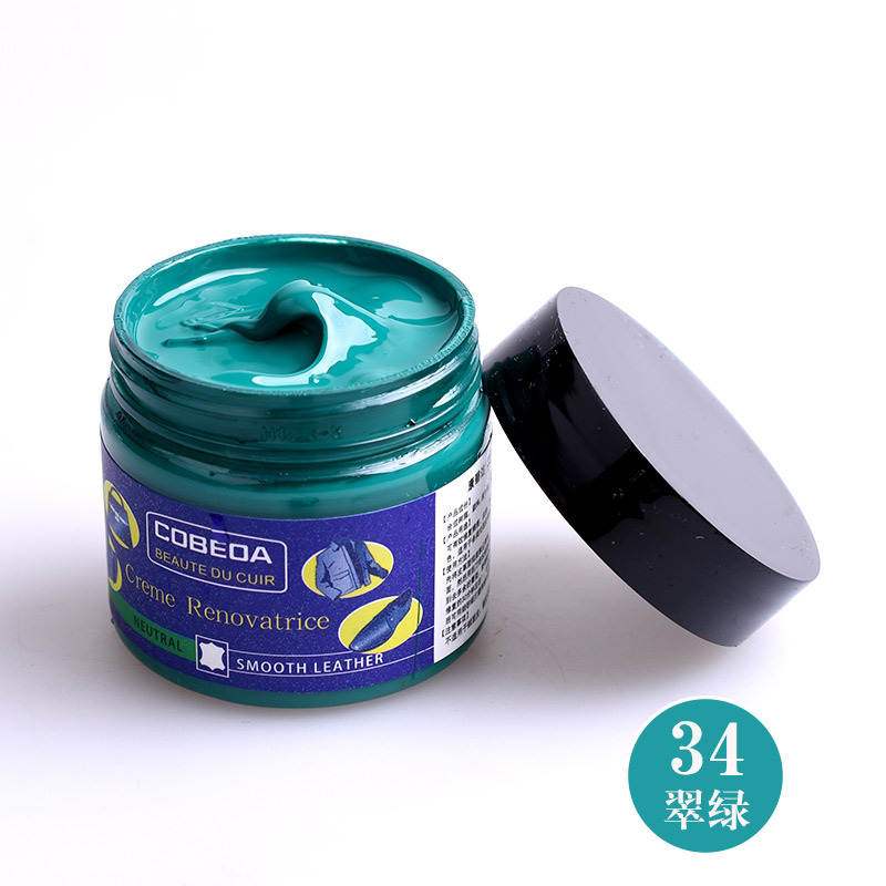 Venta directa de fábrica kangbida agente de coloración de cuero sofá bolsa de cuero para colorear zapatos de cuero de reparación de desgaste color suplemento crema