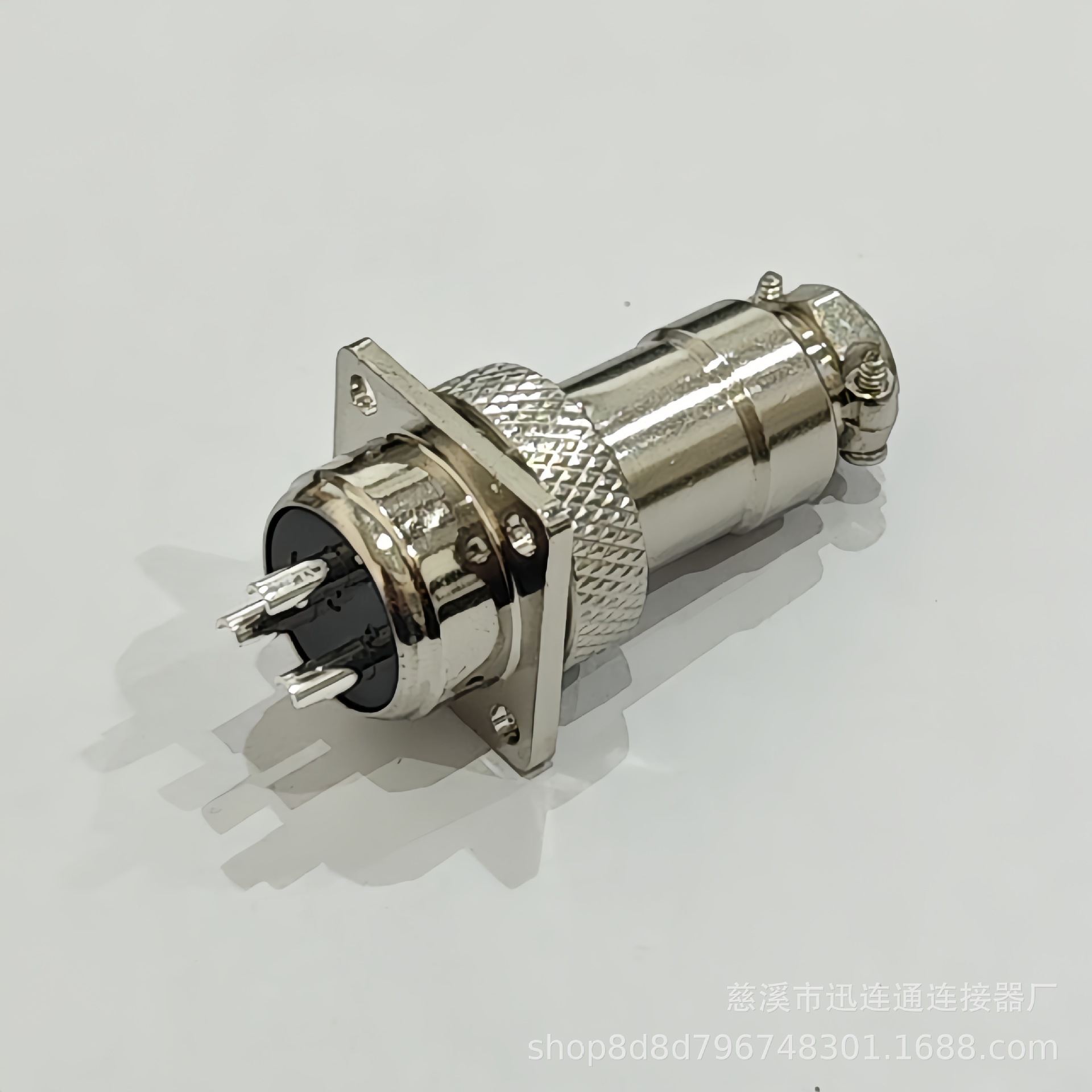 Aviation Plug and Socket Gx16 Square Flange 2-Core 3-Core 4-Core 5-6-7-8-9-10 Core Male and Female 16m Connector