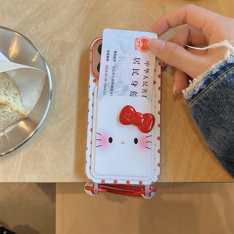 Paquete de tarjeta girl wind point kt iPhone15ProMax para Apple 14 funda para teléfono móvil 13 estéreo 12 cordón 15