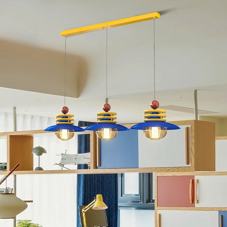 Creative and Personalized Bar Island Dopamine Dining Table Swing Arm Chandelier Memphis Colorful Children's Room Eye Protection Ceiling Lamp Creative and Personalized Bar Island Dopamine Dining Table Swing Arm Chandelier Memphis Colorful Children's Room Eye Protection Ceiling Lamp
