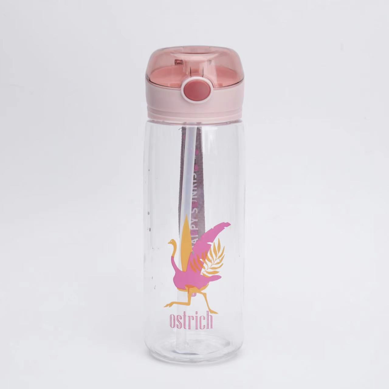 Taza de plástico de verano esmerilado de alto valor visual regalo de estudiantes taza de agua coreana de viaje sellado hervidor deportivo a prueba de fugas
