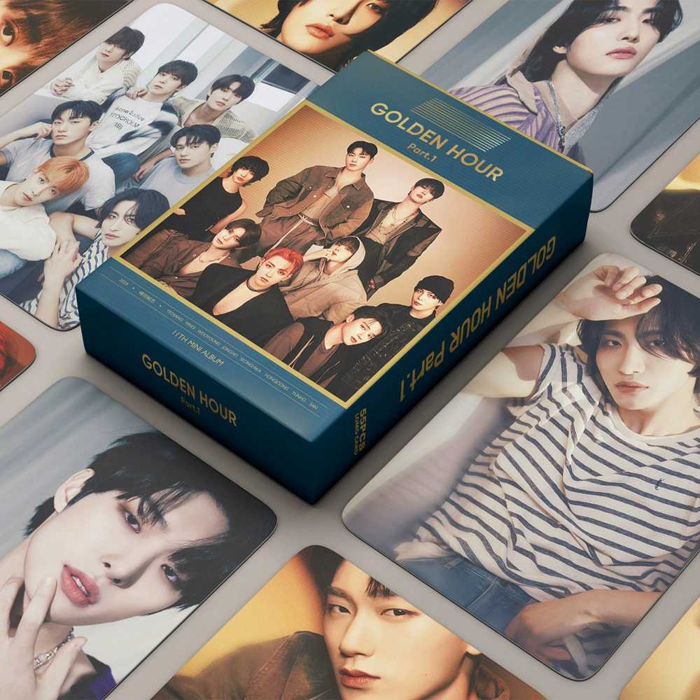 Spot Korean Flow ATeez Мужская группа LOMO Карта Новый колледж Золотой час Часть 1 Поддержка коллекции Фото карта