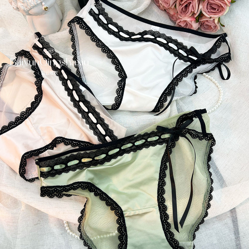 Sexy Lace Panties for Women, Pure Desire, Sweet Fairy Style, Fashionable Niche Breathable Young Girl Briefs