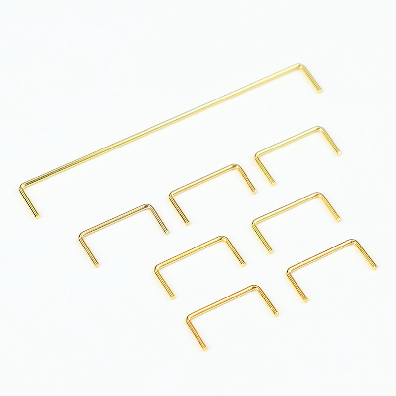 Customized gold-plated/Silver 2x 6.25x 7x pcb/steel plate satellite shaft universal 1.6mm steel wire set key