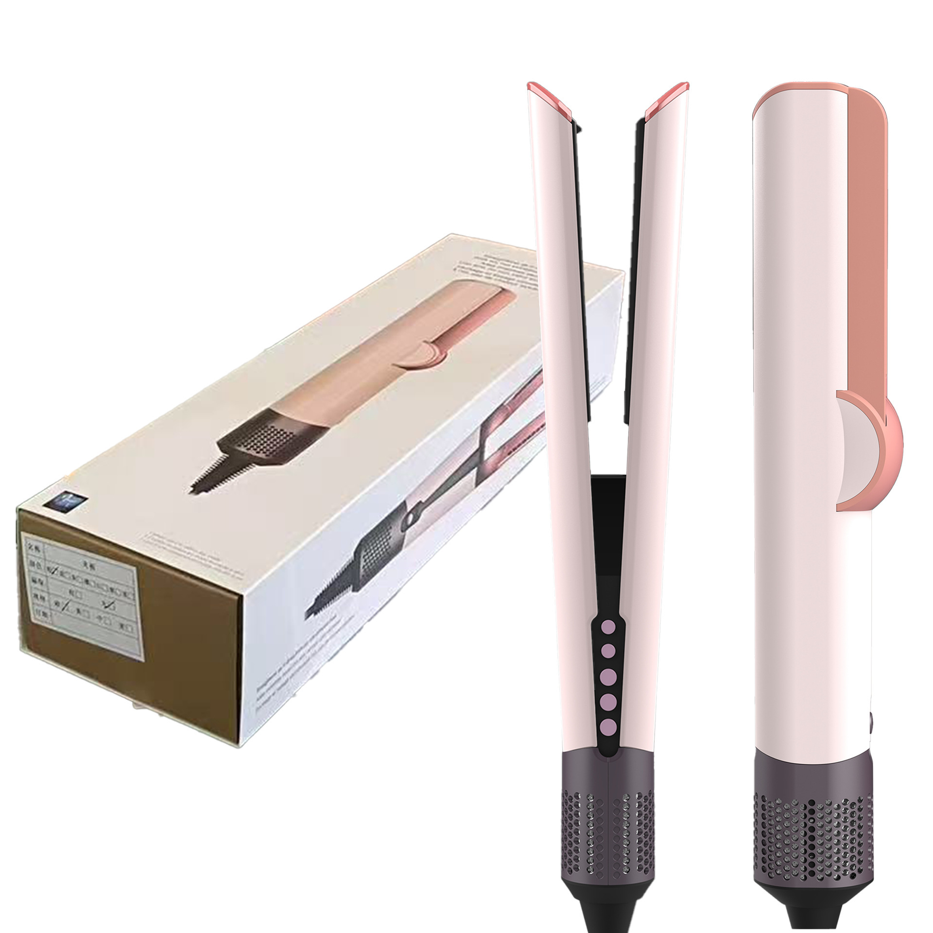 Multifunctional Portable Negative Ion Wet and Dry European Hair Dryer Curling Iron Splint Two-In-One Ht01Hs06