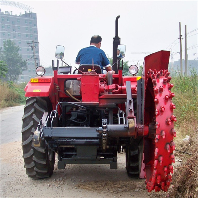 圆盘开沟机链条式开沟机 混凝土水泥路沿石开槽机 多功能挖沟设备