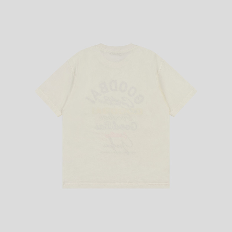 GOODBAI コンビロゴ マルチカラープリント ラウンドネック オーバーサイズ 半袖 Tシャツ|undefined