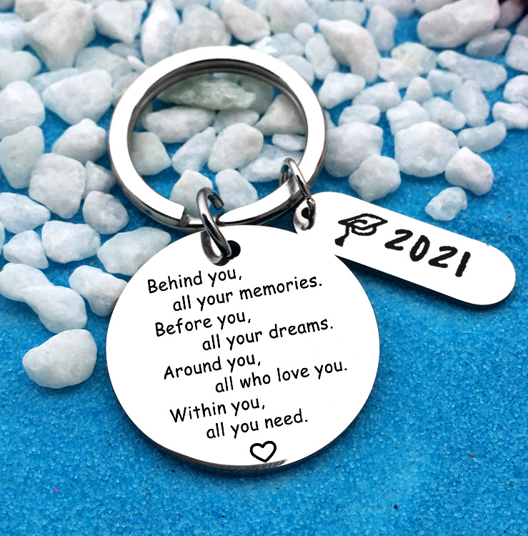 2022 Graduation Season Gift Lettering Stainless Steel Keychains display picture 6