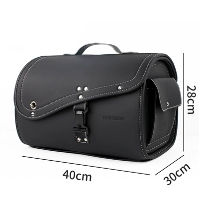 Motorcycle and Electric Vehicle Riding Outdoor Trunk Storage Bag (Motorcycle trunk) - black