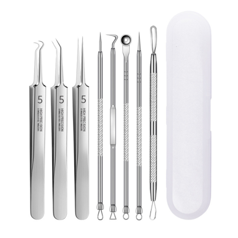 (Pujian No. 5 클립) 3 피스 세트 + 5 여드름 바늘