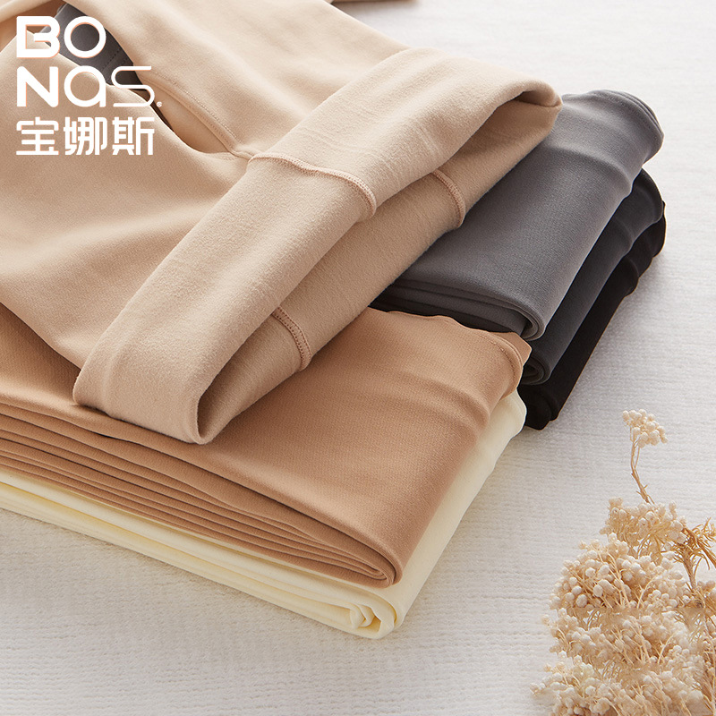 Bonas light leg stockings artifact women's spring, autumn and winter thin nude flesh-colored pantyhose skin color leggings fleece-lined