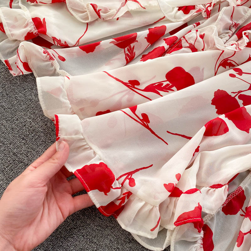 Title 18, Bedrucktes Chiffon-Kurzhemd im Split-Rock-Desig...