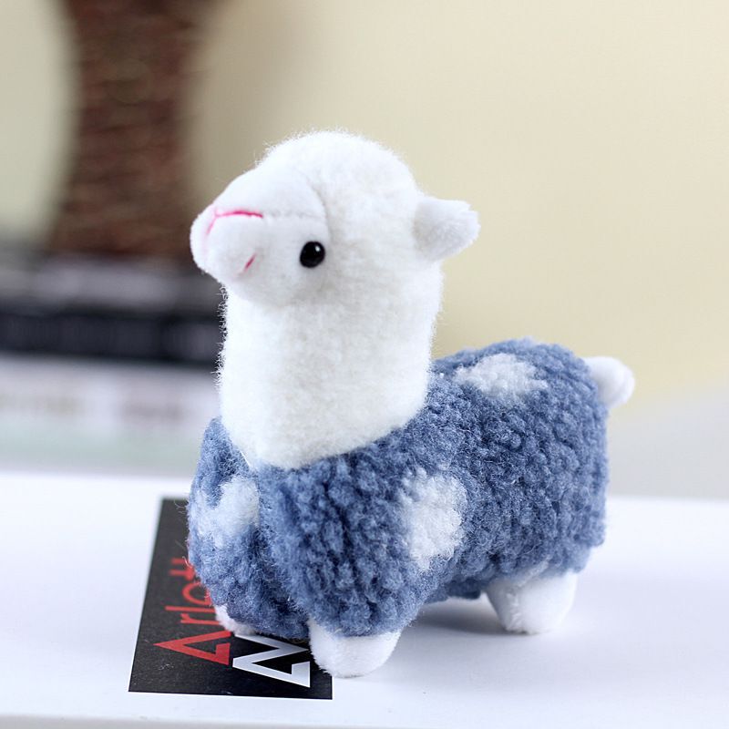 Creativo lindo Cordero colgante de alpaca colgante de felpa muñeca de alpaca muñeca colgante muñeca de boda muñeca de lanzamiento