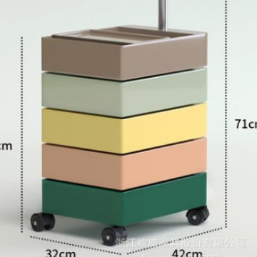 回転収納キャビネット移動可能ベッドサイドキャビネットinsサイドキャビネットシンプル北欧ロッカーネット赤化粧品収納キャビネット