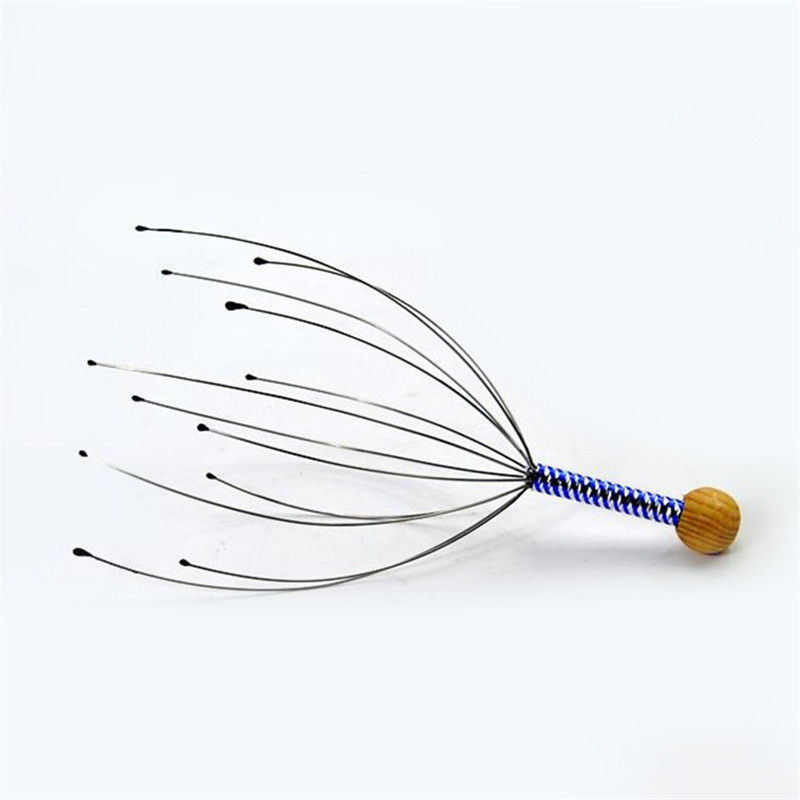 鋼線の頭のマッサージ器の八爪の魚の頭皮は爪の魂の抽出器をマッサージします。|undefined