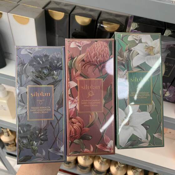 Hot selling plant floral hand cream autumn and winter moisturizing moisturizing tender skin nourishing hand cream 80g
