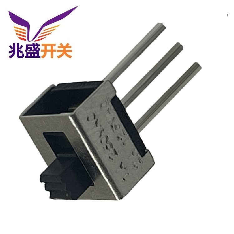 大电流拨动开关立式2档立式引脚加长  两位大电流滑动开关正拨