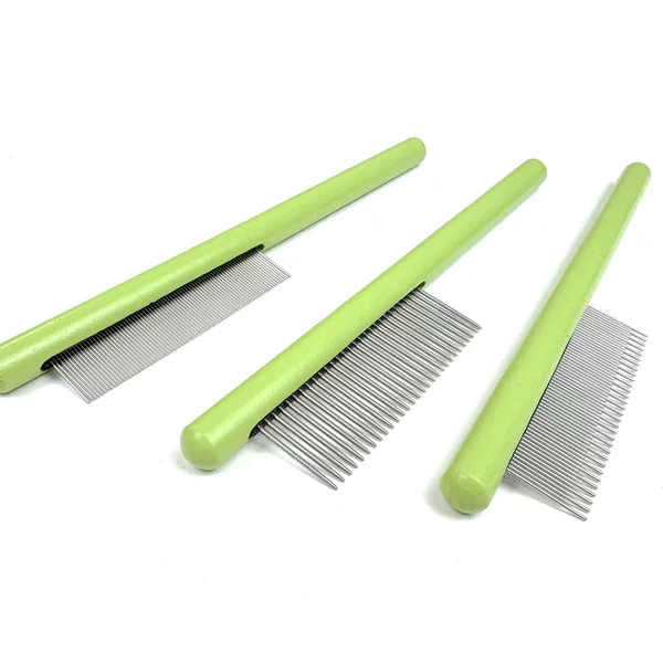 Cross-border explosives pet row comb solid wood wooden handle cat comb open knot floating hair beauty comb