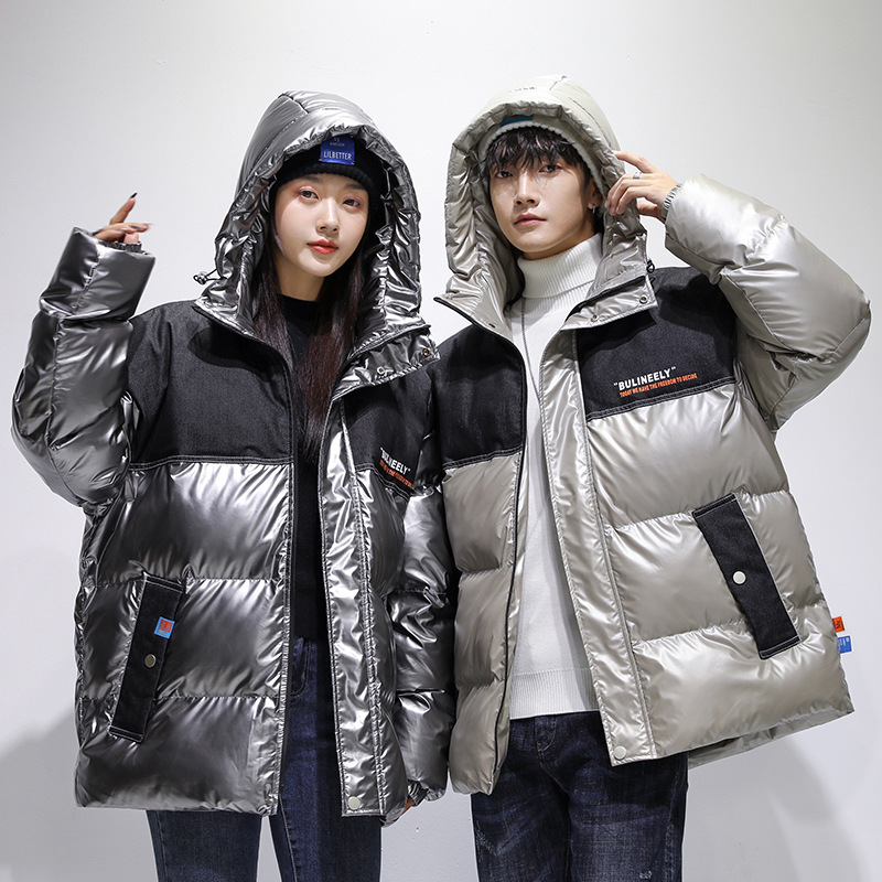 2023 nuevos productos de invierno frío abrigo de algodón de moda pareja ropa de algodón gruesa chaqueta de pan abrigo