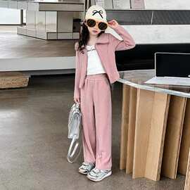 女童装套装洋气时髦2026新款春装儿童春季女大童春秋款运动两件套