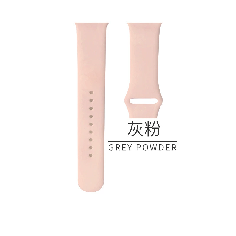 Silicone watch strap (Apple compatible), generations 1–9/SE, standard & extended, multiple colors