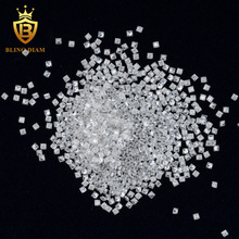 梧州产地超白D色GH色VVS1公主方莫桑石批发 量大质优亮晶宝石