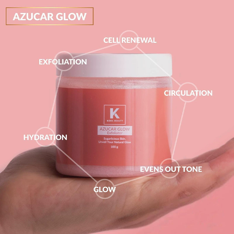 Скраб для лица (KOEC Azucar Glow) увлажняющий пилинг, глубоко очищающий сахарный пилинг, 100 г