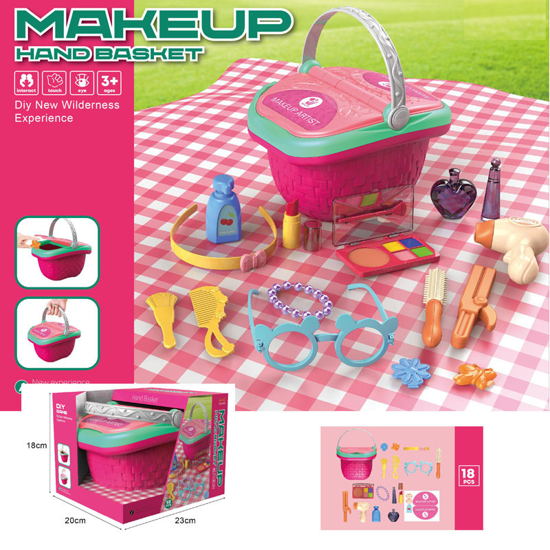 Comercio exterior niños simulación cocina vajilla comida postre barbacoa pizza juego casa juguete portátil cesta de picnic