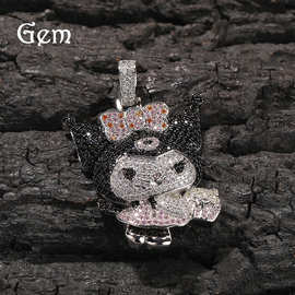 古萌新品原宿少女黑甜风卡通库洛米送学生闺蜜小众轻奢吊坠