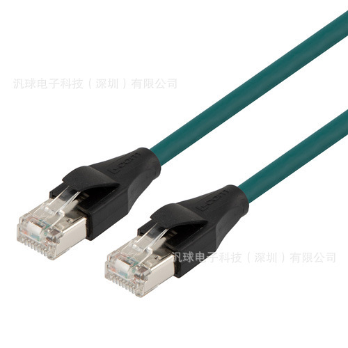 L-Com Trd815Dz-Sf-Grn-1.5M Category 5 Super Short Flexible Ethernet Cable Rj45 1.5m
