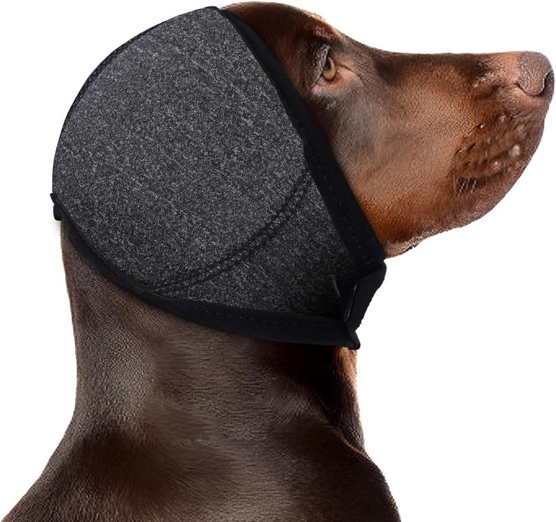 ペット犬のイヤーマフ、夏の水泳、防水ヘッドギア、騒音低減、防音、犬の感情を落ち着かせるヘッドギア、恐怖防止|undefined