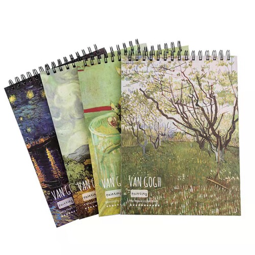 Sketchbook painting professional A4 thickened art drawing book 20k Van Gogh oil painting coil book 8k sketchbook wholesale