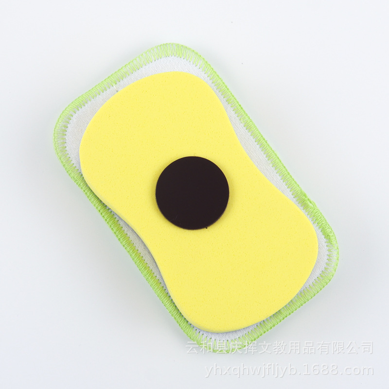 En stock al por mayor esponja magnética pizarra borrador pizarra extraíble y lavable niños escuela coral franela EVA borrador