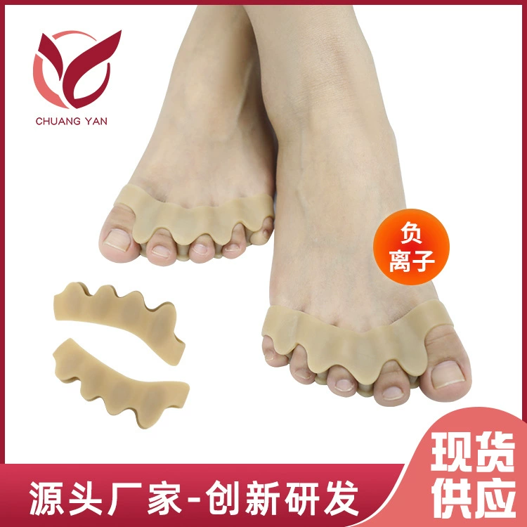 Новый силиконовый Ортез для большого пальца ноги с отрицательными ионами для мужчин и женщин, перекрещивающийся силиконовый сепаратор для большого пальца ноги с разрезом на пальце ноги